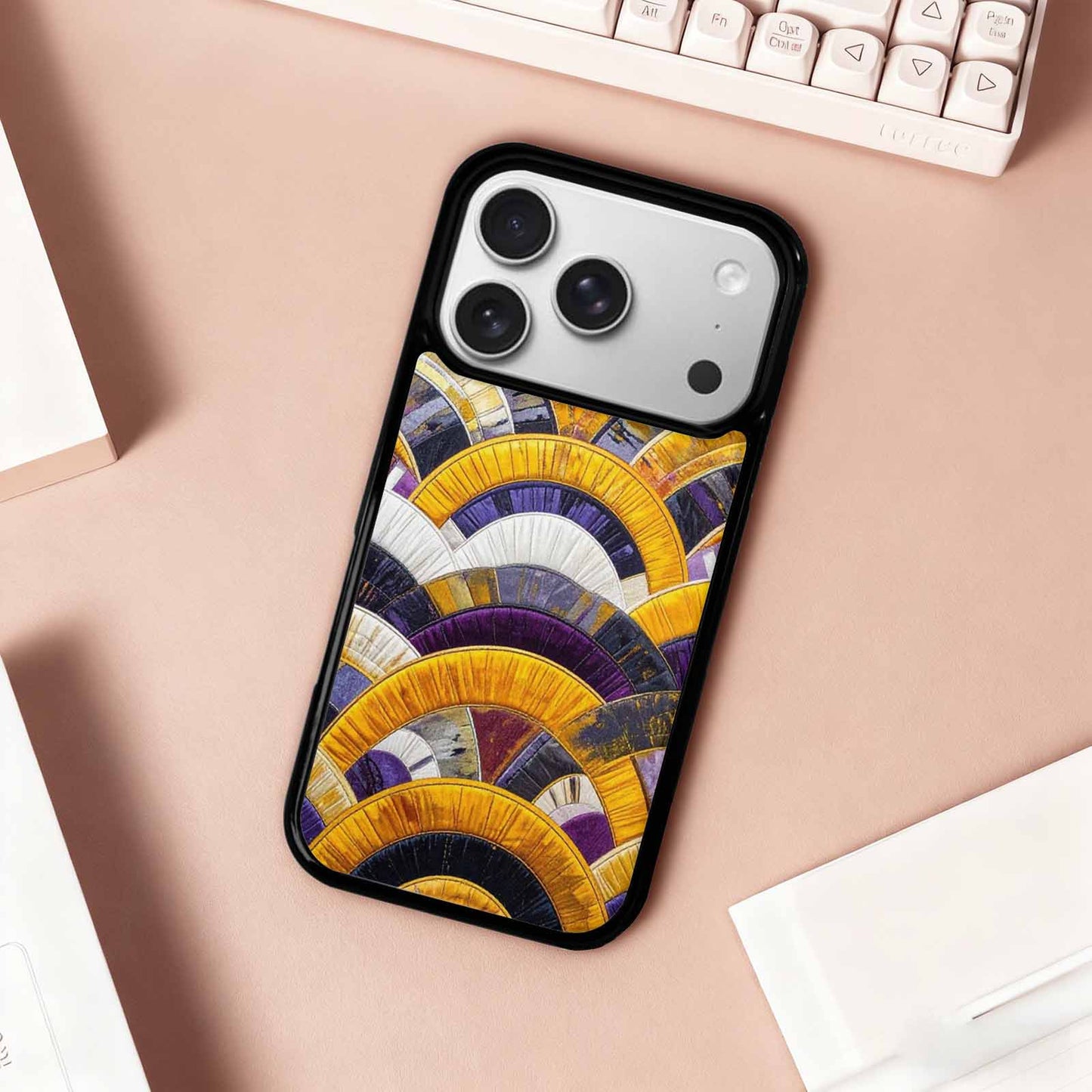 iPhone 17 Pro Case — Vivid Camo Nonbinary Pride Camo, Personalized Phone Case