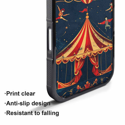 iPhone 17 Pro Max Case — Vintage Circus Art Pattern Retro Vintage, Custom Made Phone Cover