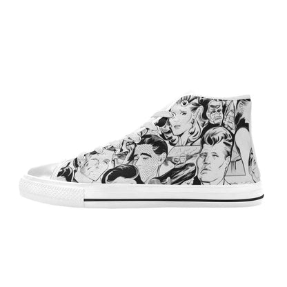 MEN'S Cc Retro Faces 4 High Top Canvas Aesthetic Custom Shoes