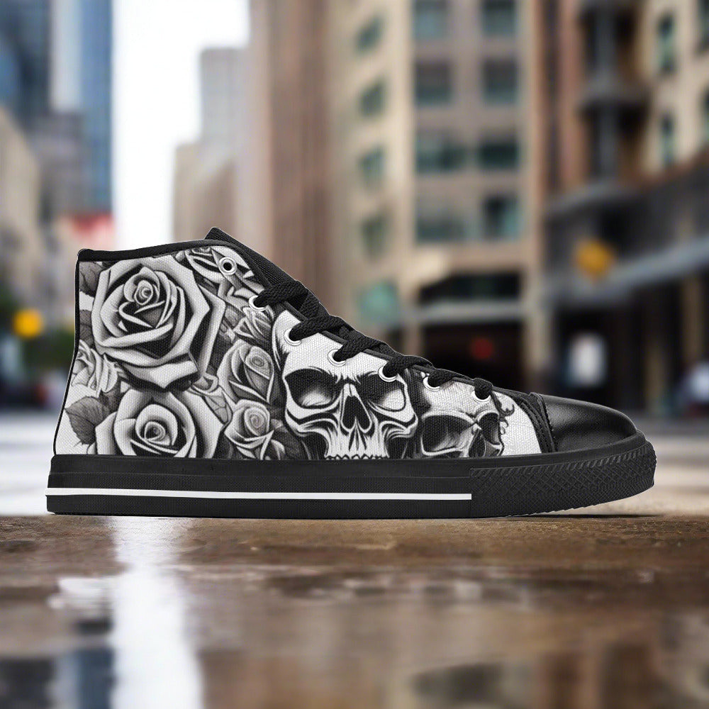 Wolf Red Gold Vivid Bold Art - Freaky Shoes