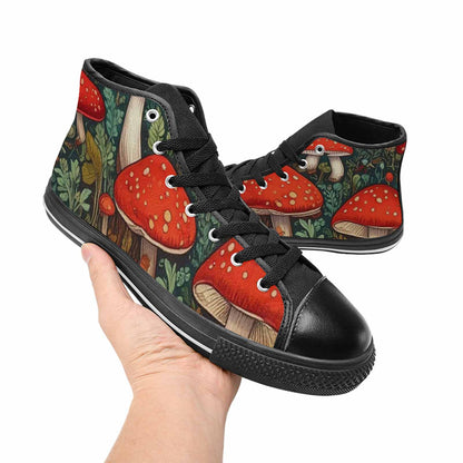 WOMEN'S Mushroom High Top Canvas Cottagecore Shoes