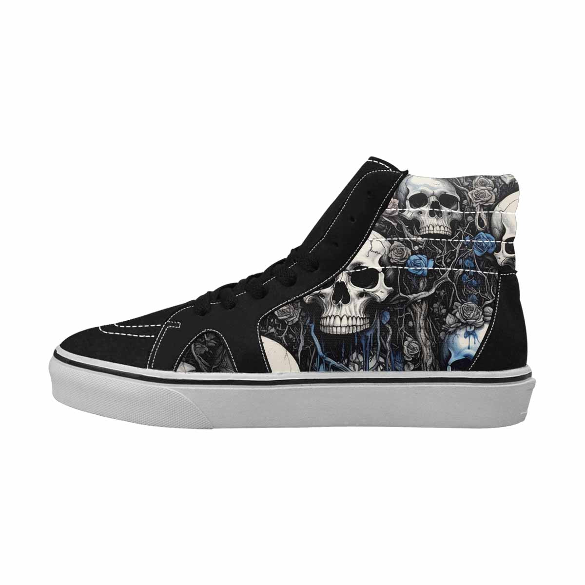 MEN'S Skull Roses High Top Canvas Cottagecore Sneakers