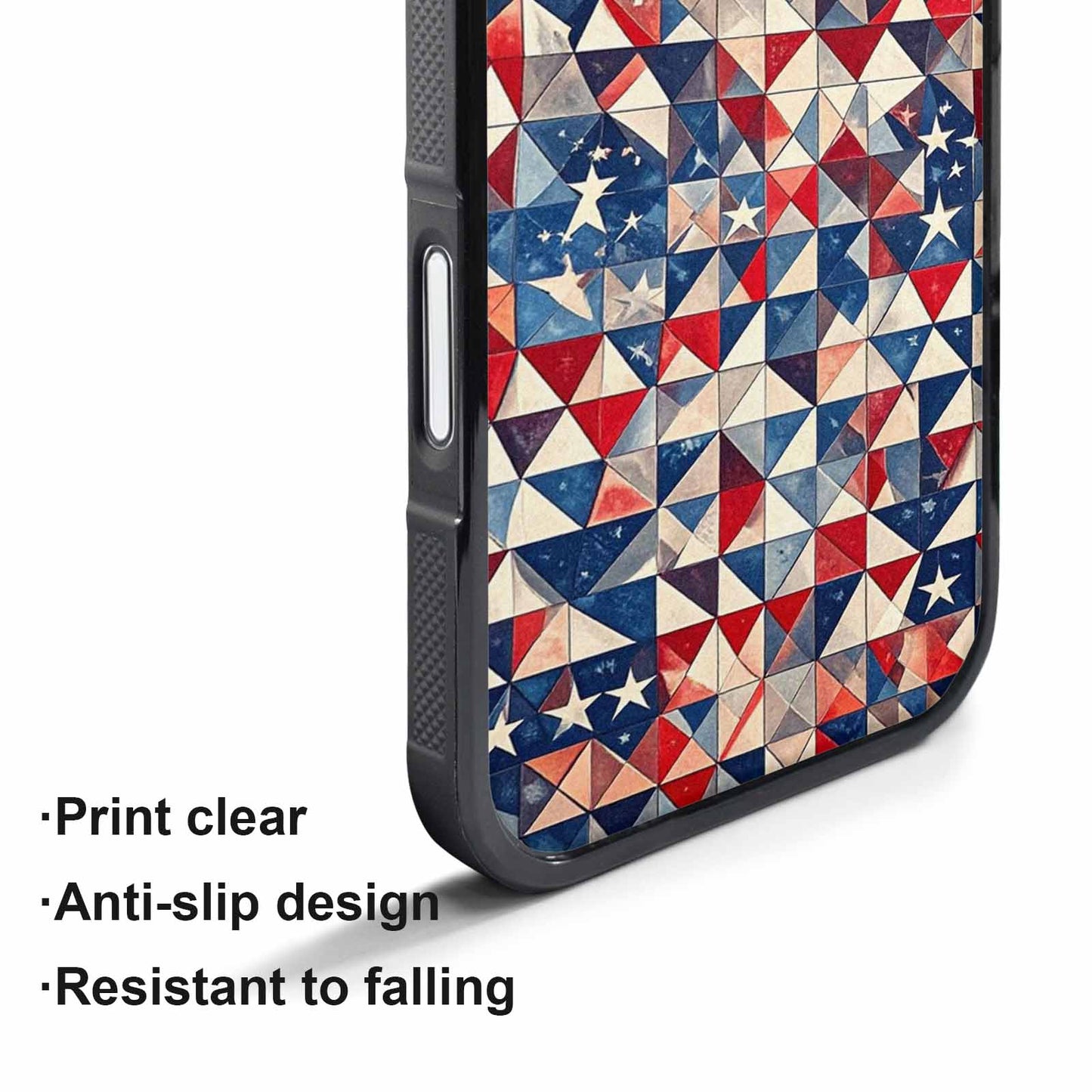 iPhone 17 Pro Max Case — Small American Flag Stars Galaxy Space, Custom Designed Case Cover