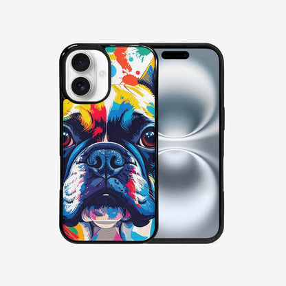 iPhone 16 Case — French Bulldog Pop Art Pattern, Original Design Phone Case