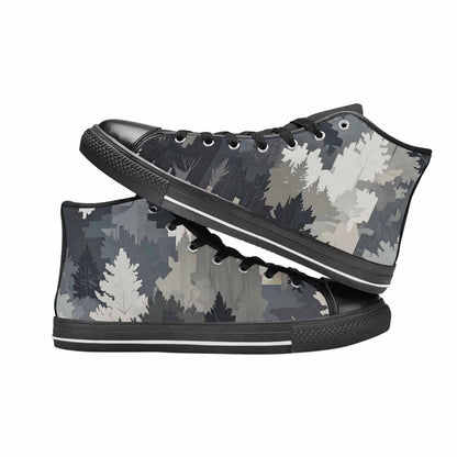 MEN'S Military Camouflage Blotch High Top Canvas Vivid Sneakers