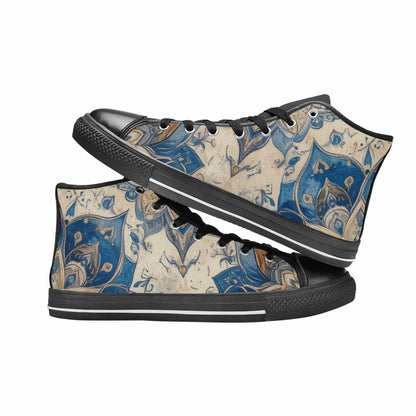 WOMEN'S Mandala High Top Canvas Vivid Custom Sneakers