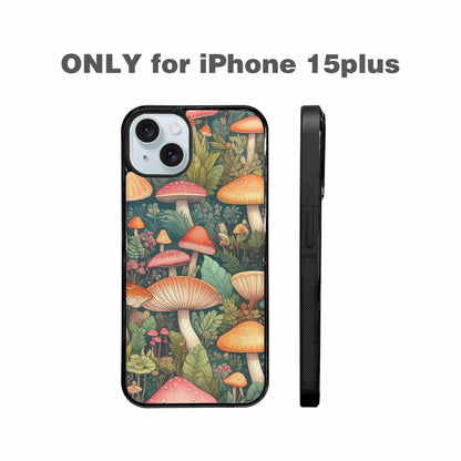 iPhone 15 Plus Case — Mushrooms Botanicalmushrooms P, Customized Protective Case