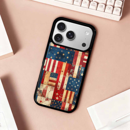 iPhone 17 Pro Case — Small American Flag Stars And Galaxy, Customized Protective Case
