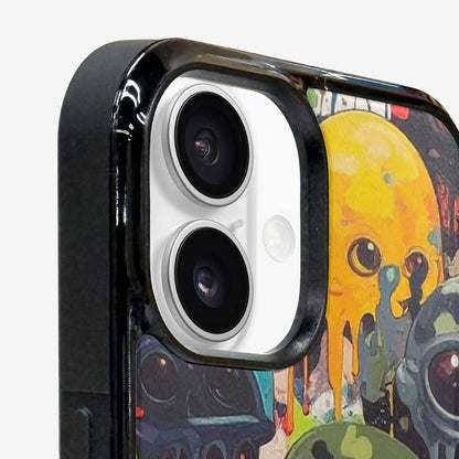iPhone 16 Case — Aliens Camomelting Aliens Patt Sex, Unique Phone Case Design