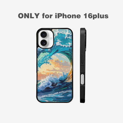 iPhone 16 Plus Case — Wave Crest Splash Wave Crest Splash, Custom Printed Phone Case