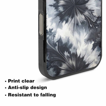 iPhone 16 Pro Max Case — Tie Dye Black And Gray Blended, Custom Art Phone Cover