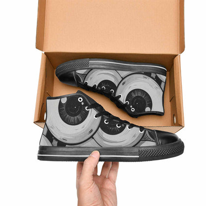 MEN'S Googly Cartoon Eyeballs High Top Canvas Vivid Custom Shoes