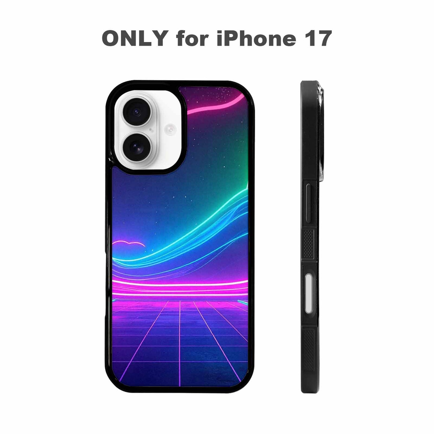 iPhone 17 Case — Neon Cartoon Art Pattern Retro Vintage, Original Design Phone Case
