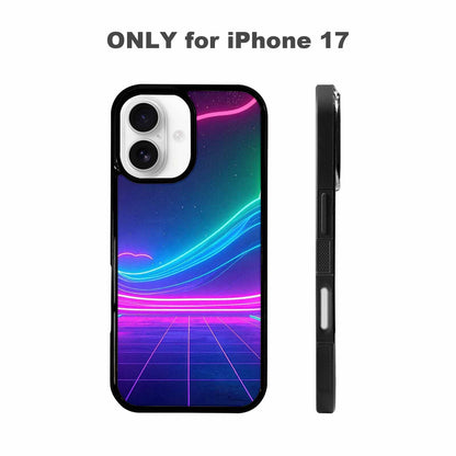 iPhone 17 Case — Neon Cartoon Art Pattern Retro Vintage, Original Design Phone Case