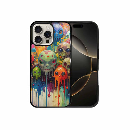 iPhone 16 Pro Max Case — Aliens Camomelting Aliens Patt E6l, Unique Phone Case Design