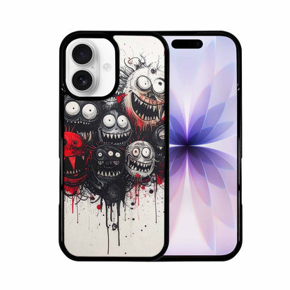 iPhone 17 Case — Black &amp; Red Ink Cartoon Cute, Unique Phone Case Design