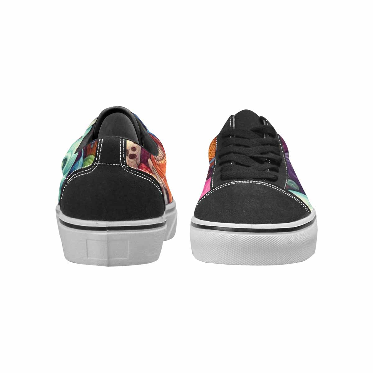 WOMEN'S Ice Cream Monsters  Lace-Up Canvas Surreal Shoes
