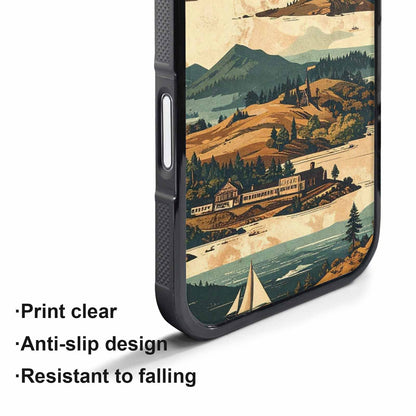 iPhone 17 Air Case — Vintage Travel Artwork Pattern Retro Vintage, Custom Printed Phone Case