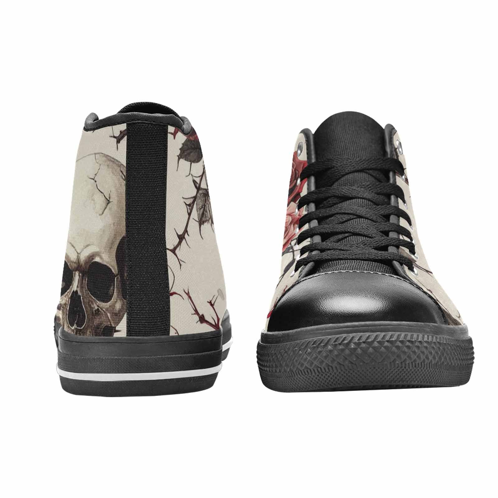 MEN'S Skulls - Roses High Top Canvas Surreal Custom Shoes