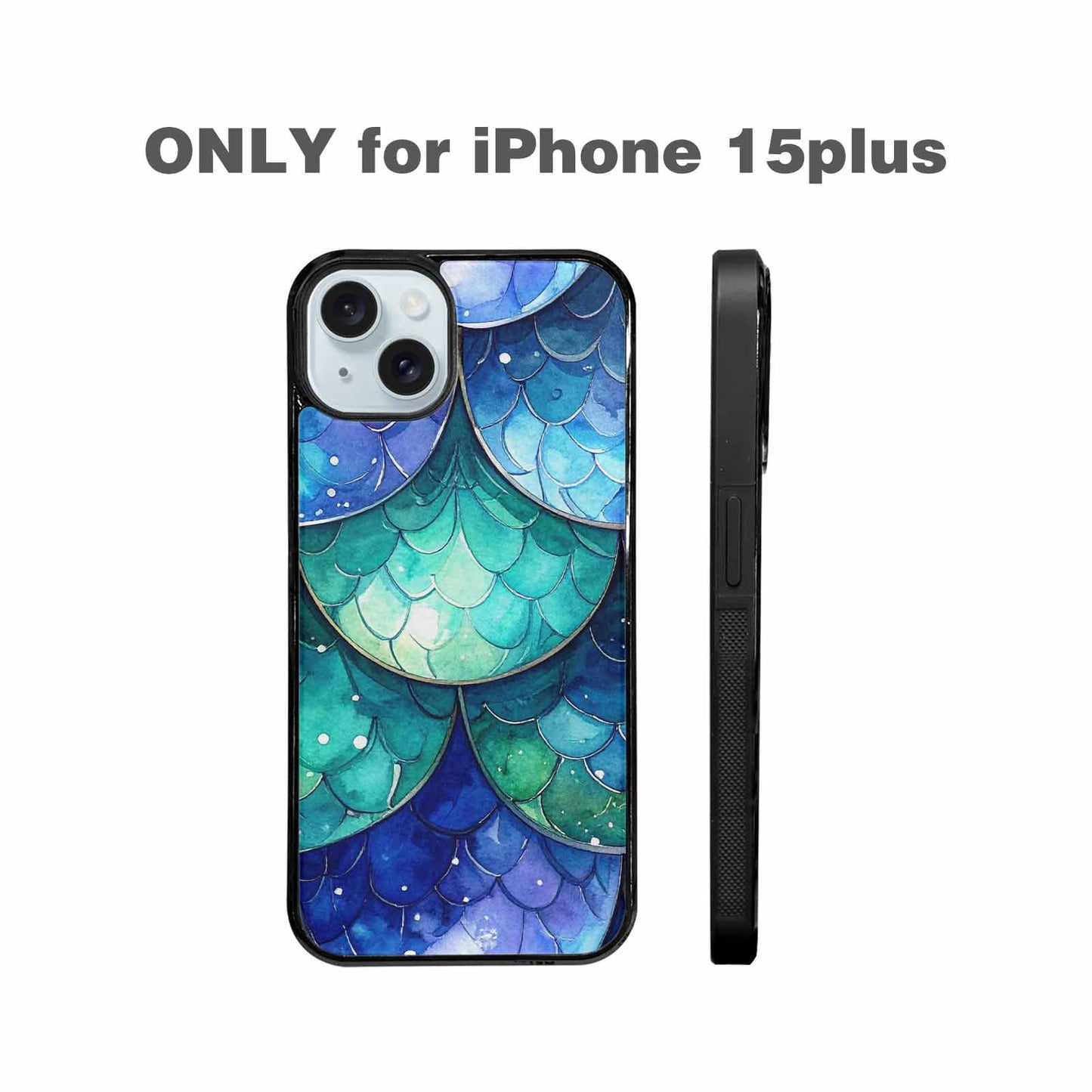 iPhone 15 Plus Case — Mermaid Scale, Personalized Phone Case