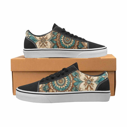 MEN'S Mandala Canvas Lace-Up Wallpaper Art Custom Sneakers
