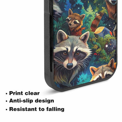 iPhone 15 Plus Case — Raccoon Bandit Raccoon Bandit Pattern Hundreds, Personalized Phone Case