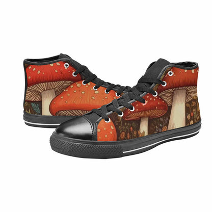 MEN'S Mushroom High Top Canvas Y2K Custom Shoes