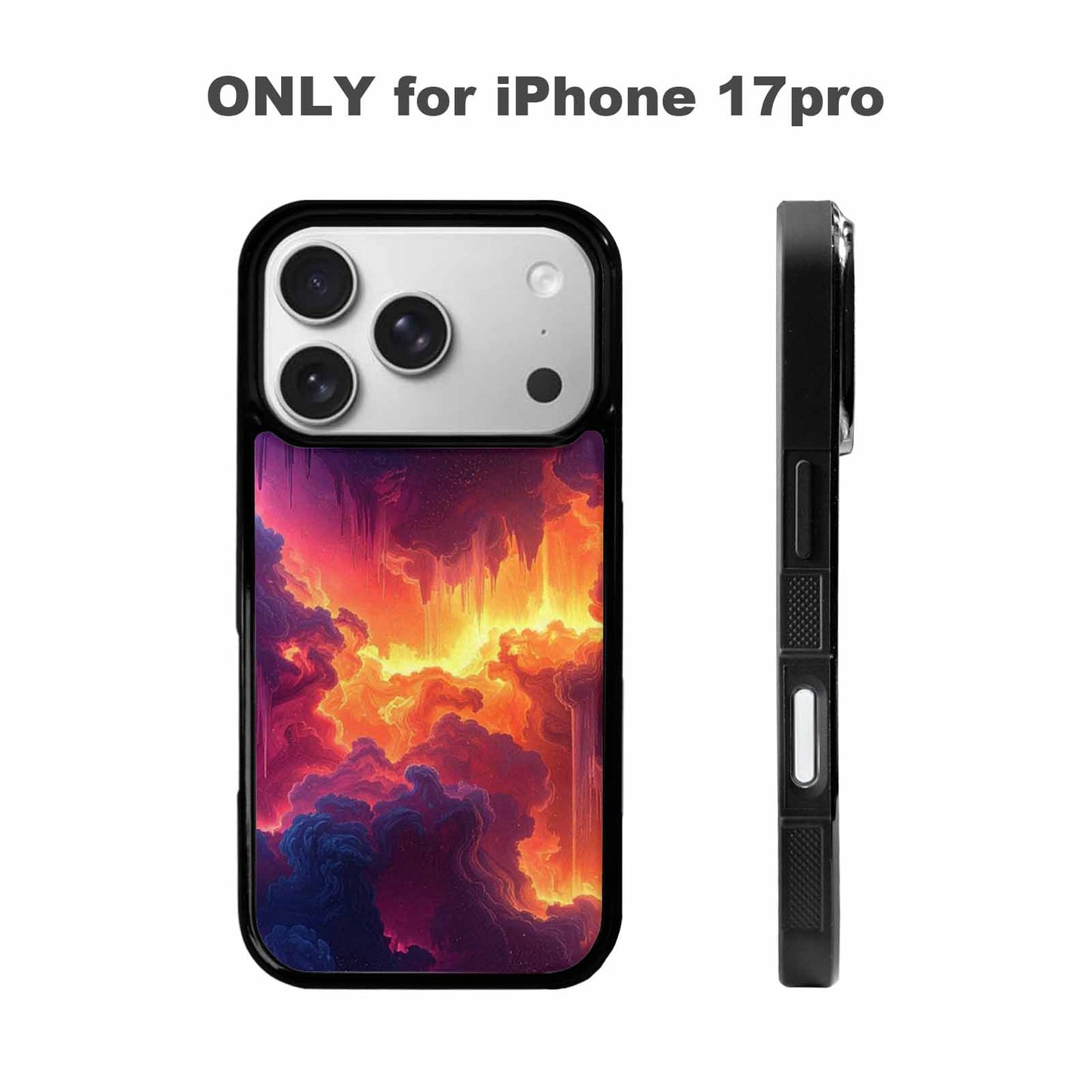 iPhone 17 Pro Case — Seamless Tileable Pattern Of Overlapping Galaxy, Unique Phone Case Design