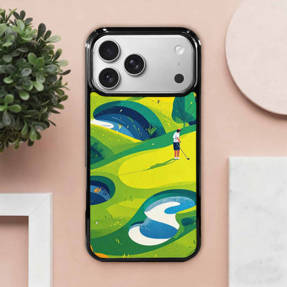 iPhone 17 Pro Max Case — Golf Cartoon Art Pattern Cartoon Cute, Custom Phone Case