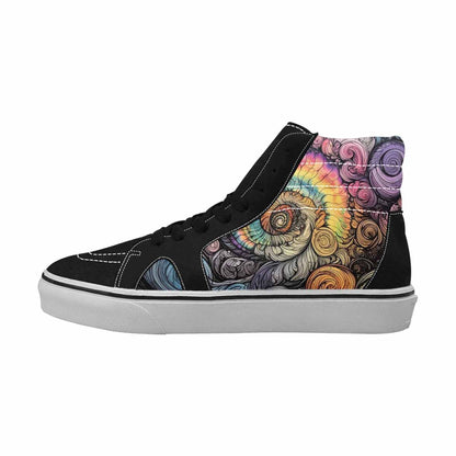 MEN'S Tie High Top Canvas Dark Academia Sneakers