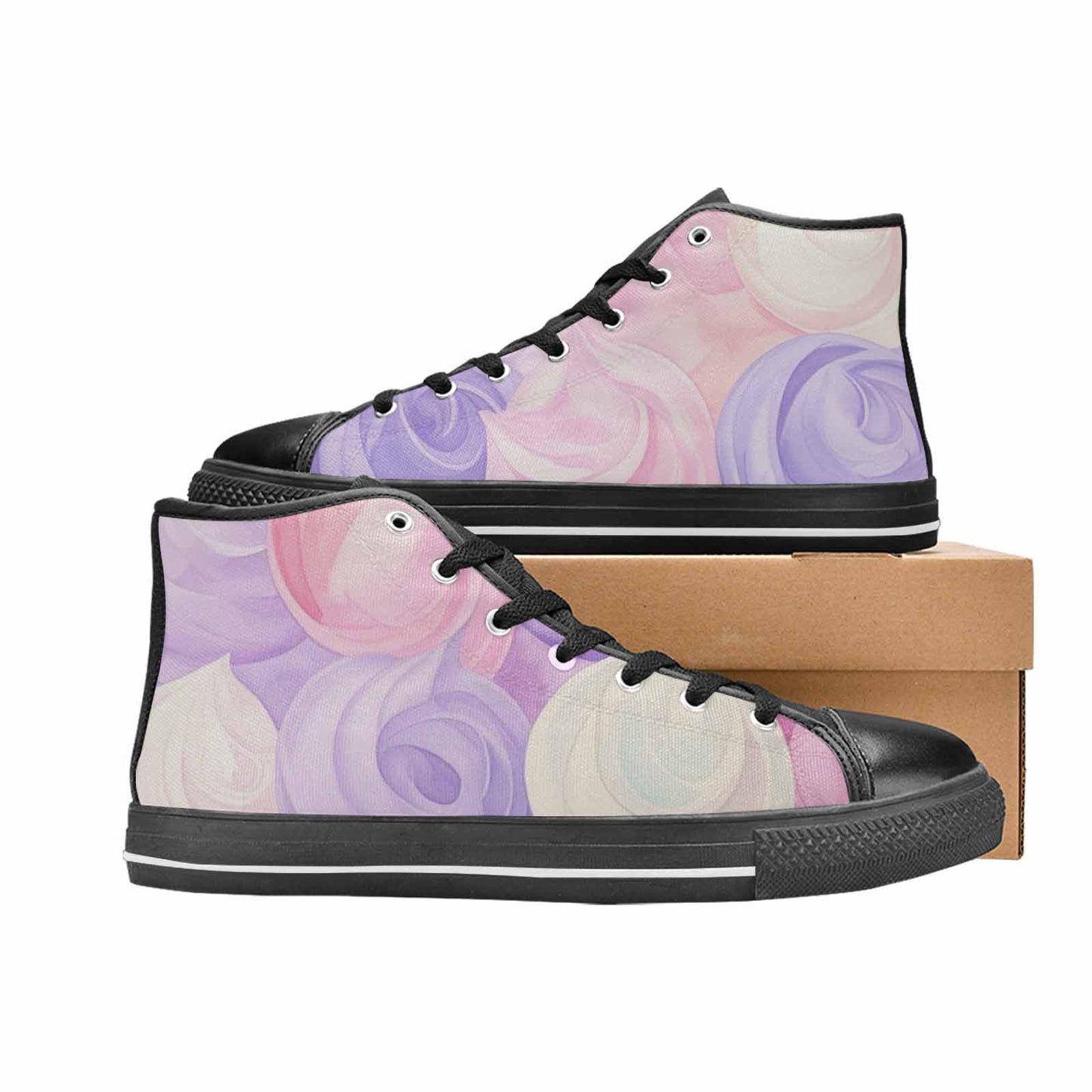 MEN'S Tie Dye - High Top Canvas Surreal Custom Shoes