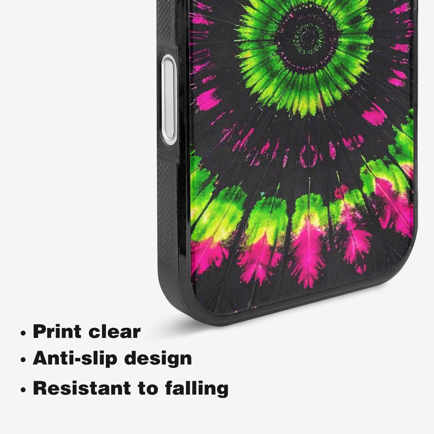 iPhone 16 Case — Acid Wash Tie Dye Pattern High, Custom Phone Case