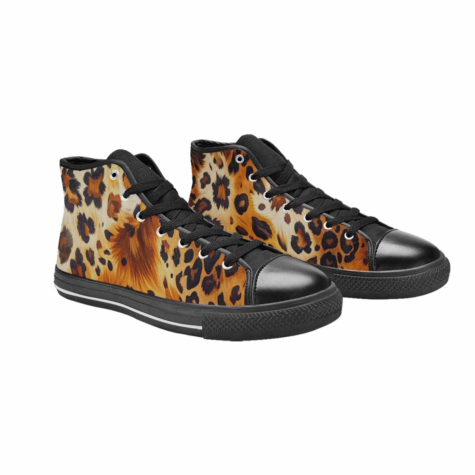 MEN'S Cow Animal Print High Top Canvas Dreamcore Custom Sneakers