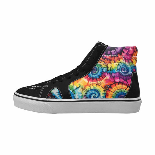 MEN'S Tie High Top Canvas Vibrant Chaos Sneakers