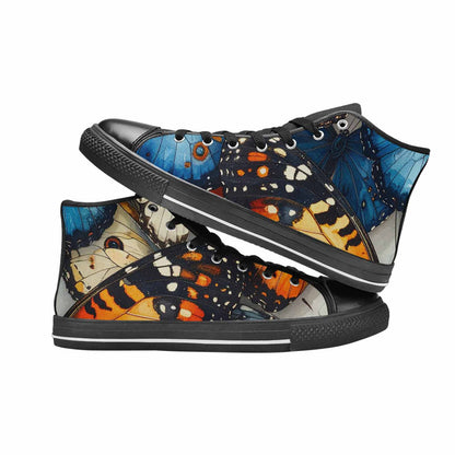 MEN'S Butterfly Wing High Top Canvas Neon Fantasy Shoes