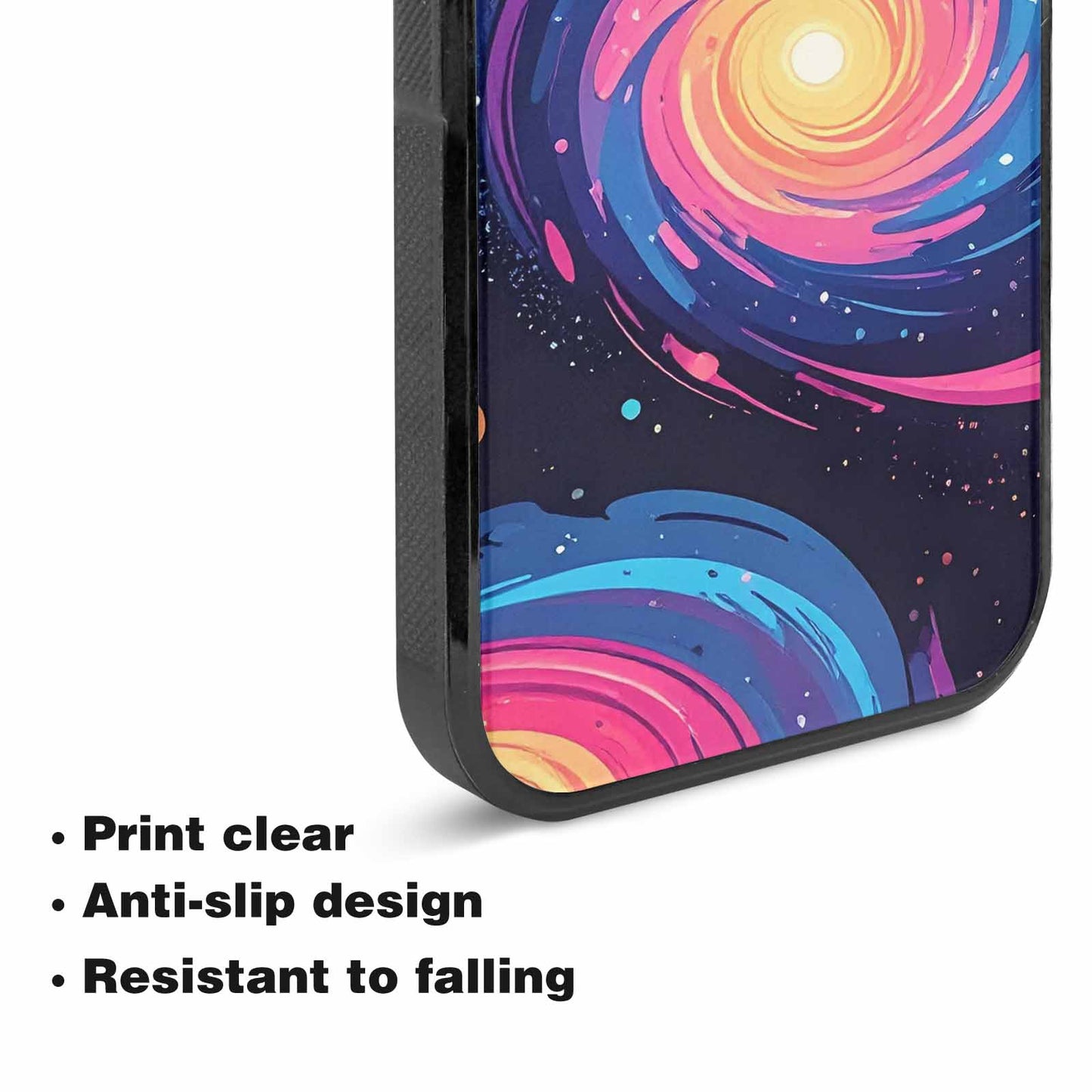 iPhone 15 Case — Love Wins Galaxy Seamless Pattern Vibrant, Custom Designed Case Cover