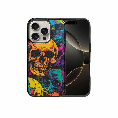iPhone 16 Pro Case — 1000s Of Skulls Digital Camo Drip, Original Design Phone Case