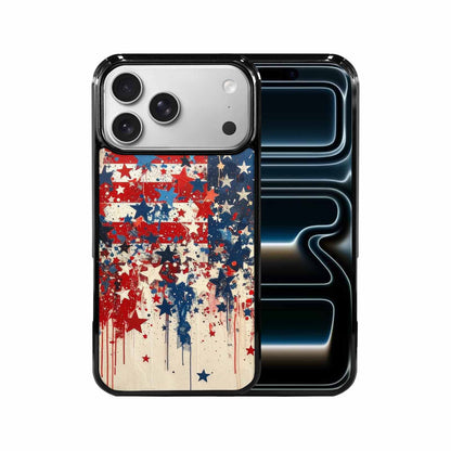 iPhone 17 Pro Max Case — Patriotic Stars And Stripes Galaxy Space, Custom Art Phone Cover