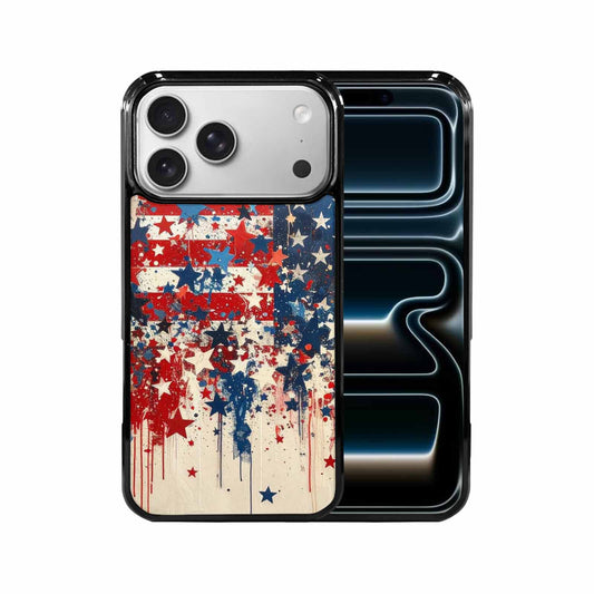 iPhone 17 Pro Max Case — Patriotic Stars And Stripes Galaxy Space, Custom Art Phone Cover