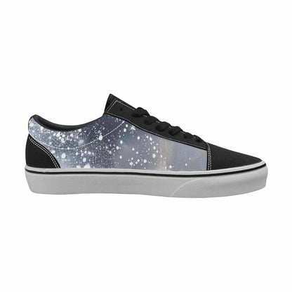 MEN'S Galaxy Art - Canvas Lace-Up Vibrant Chaos Custom Shoes