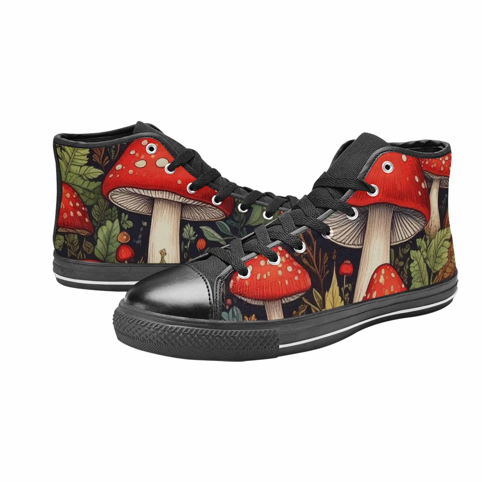 WOMEN'S Mushroom High Top Canvas Aesthetic Custom Shoes