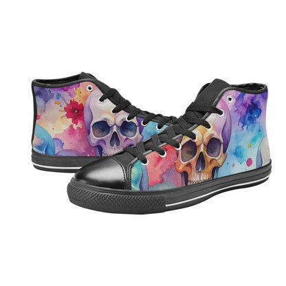 MEN'S Kulls - Watercolor High Top Canvas Aesthetic Custom Sneakers