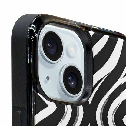 iPhone 15 Plus Case — Classic Zebra Print Custom, Custom Made Phone Cover