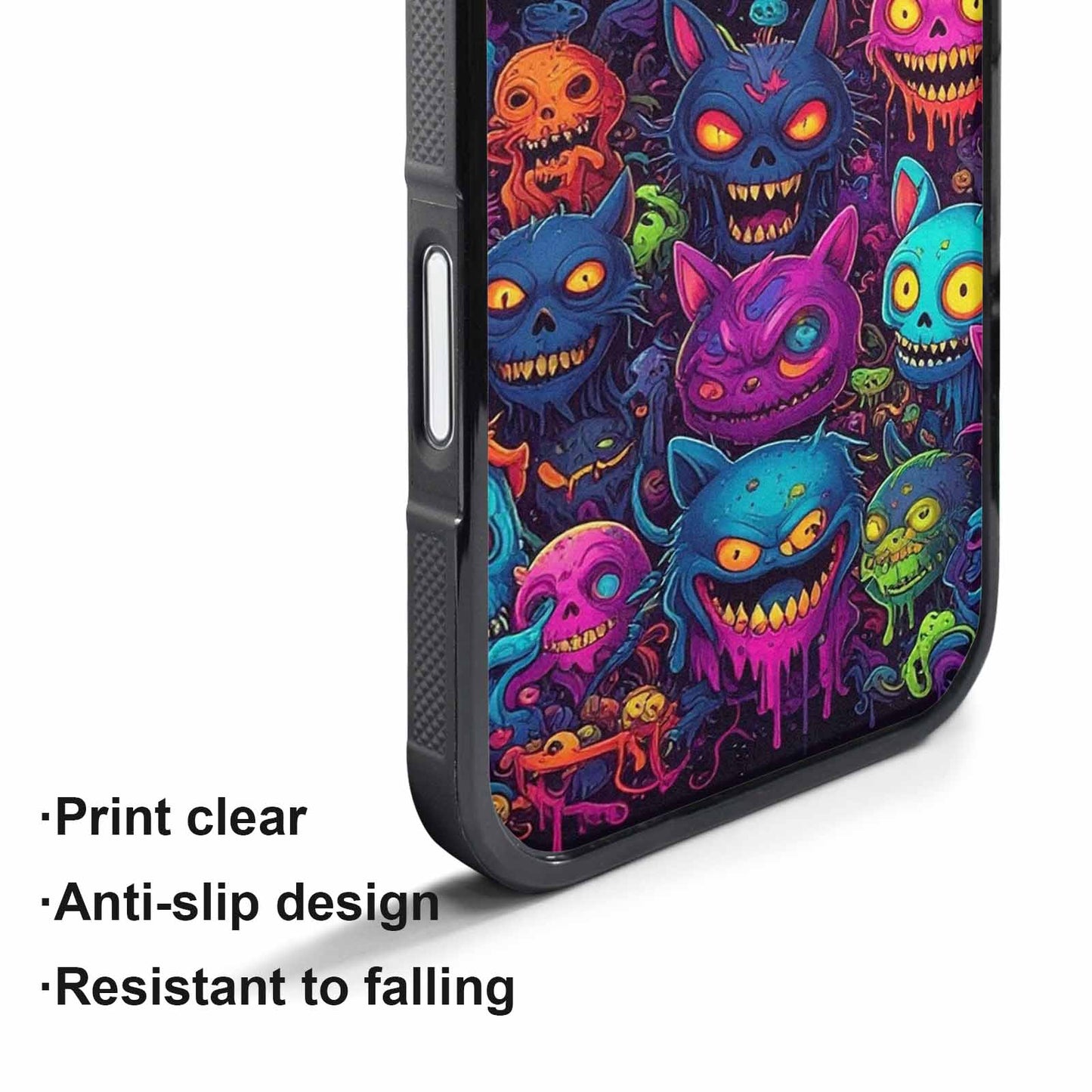 iPhone 17 Pro Max Case — Mixed Toxic Glow Creature Cartoon Cute, Custom Designed Case Cover