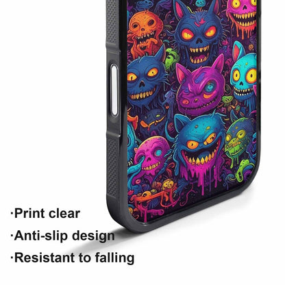 iPhone 17 Pro Max Case — Mixed Toxic Glow Creature Cartoon Cute, Custom Designed Case Cover