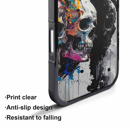 iPhone 17 Pro Case — Skull Dark Art Gothic Print Gothic, Custom Printed Phone Case