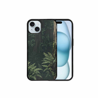 iPhone 15 Plus Case — Seamless Pattern Ancient Redwood Forest Giant, Custom Made Phone Cover