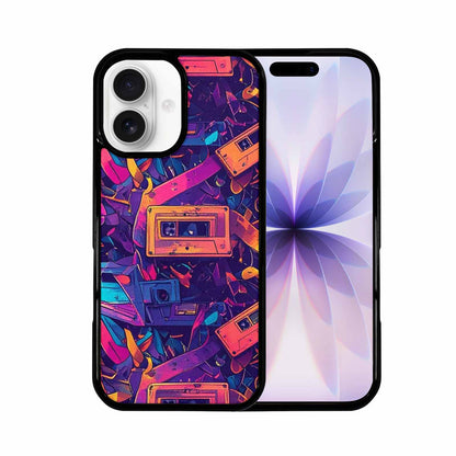 iPhone 17 Case — Retro Cassette Tape Pattern Retro Vintage, Custom Designed Case Cover
