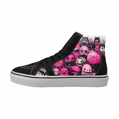 MEN'S Monsters (general) High Top Canvas Wallpaper Art Sneakers