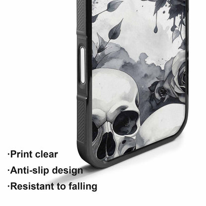 iPhone 17 Case — Skull Dark Art Gothic Print Gothic, Personalized Phone Case